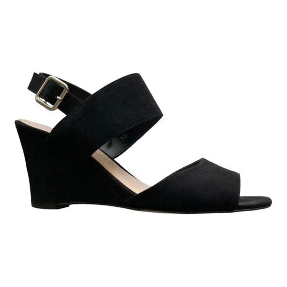 Athena Alexander Black Wedge Sandal - Picture 6 of 9